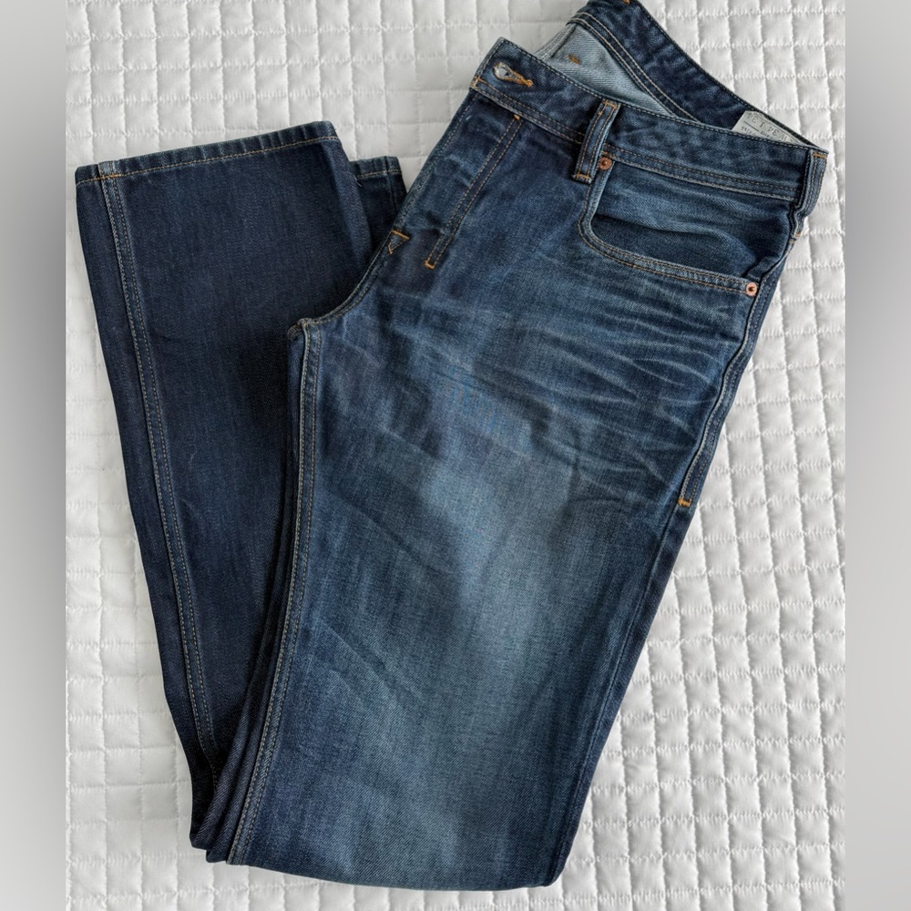 Diesel Zatiny Jeans Mens 34x35 Blue Dark Wash Bootcut Stretch Made In Italy
